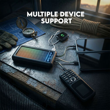 20000 Mah Solar Powerbank With Inbuilt Cables (PB34A)