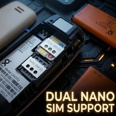Small Dual Sim Mobile Phone With Free Stylish watch (PMH22)