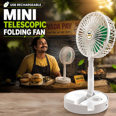 USB Rechargeable Mini Telescopic Folding Fan (EF46)