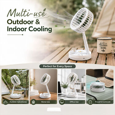 USB Rechargeable Mini Telescopic Folding Fan (EF46)