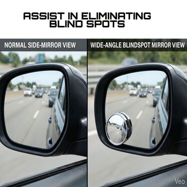 Adjustable Easy Fit Blindspot Mirror For Auto Bike Car (BM5)