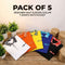 Pack of 5 Designer Half Sleeves Collar T-Shirts With Pocket (5PT30)
