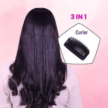 3 In 1 Hair Dryer Straightener & Curler (HD1)