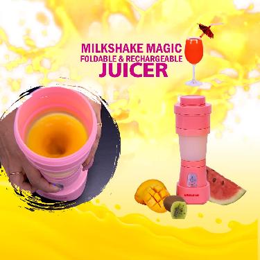 Milkshake Magic - Foldable & Rechargeable Juicer (MJ6)
