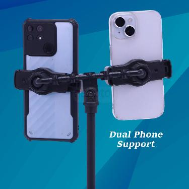 MultiTasking Dual Mobile Phone Holder For Content Creation (DMPH)