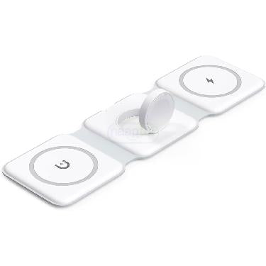 3 in 1 Magnetic Foldable Wireless Charger for iPhone + Apple Watch (MWC)