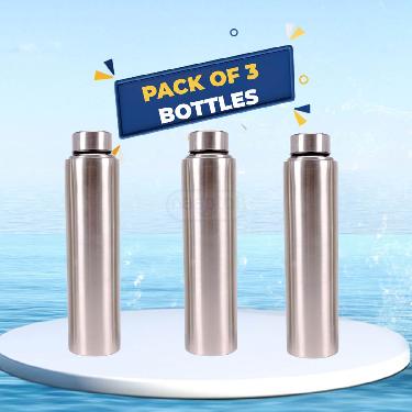 Pack of 3 Stainless Steel Water Bottle (3B7)