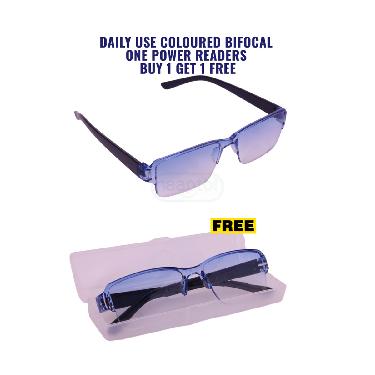 Daily Use Coloured Bifocal One Power Readers Buy 1 Get 1 Free (BCORG34)