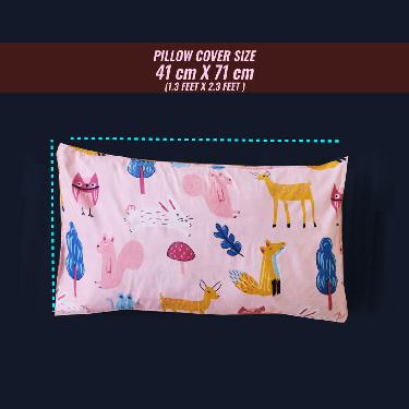 Animal Printed Fitted Double Bed sheet with 2 Pillow Covers (DBS20)