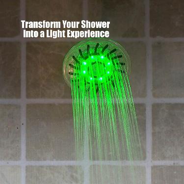 LED Color-Changing Waterfall Shower