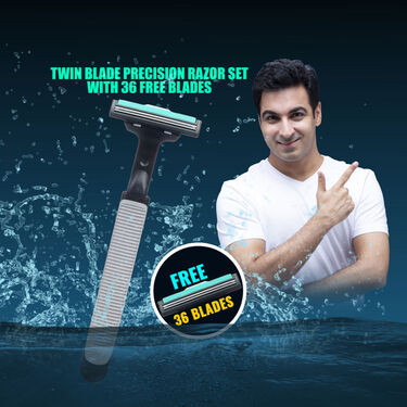 Dual Blade Razor Set With 36 Free Blades (MR37)