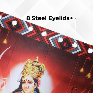 Durga Maa Design Printed 3D Curtain (CU7)