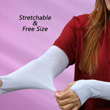 5 Pair Of Sun Protector Hand Sleeves For Women (5HS1)