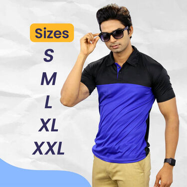 Pack Of 5 Summer Cool Collar T-Shirts With Pocket + FREE Stylish Watch + Leatherite Wallet + Sunglasses (5PTW6)