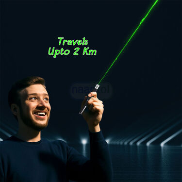 Green Laser Pointer Party Pen With Disco Lights Up To 2 km Range (LL)