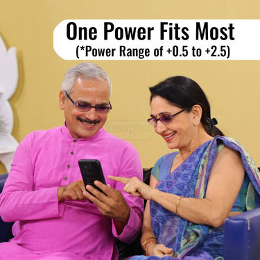 Rimless Folding Adaptive Power Mobile Protection Reading Glasses B1G1 (FORG10)