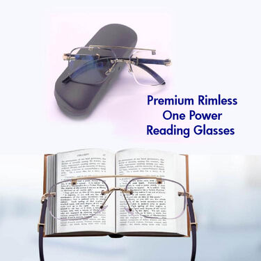 Premium Rimless Adaptive Power Reading Glasses (ORG35)