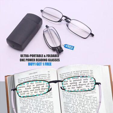 Ultra-Portable & Foldable Adaptive Power Reading Glasses Buy 1 Get 1 Free (FORG25)