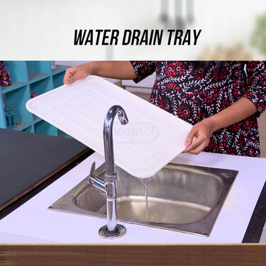 2 Layer Dish Rack With Water Drain Tray (1DR1)