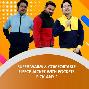 Super Warm And Comfortable Fleece Jackets With Pockets (1FJ10)