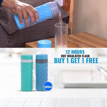 12 Hours Hot Insulated Flask - Buy 1 Get 1 (2F2)