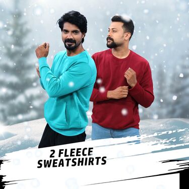 2 Mens Stylish Fleece Sweatshirt BOGO (2FT1)