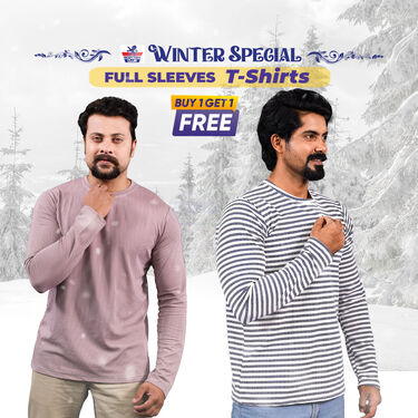 Stylish Full Sleeves T-Shirts BOGO (2RT1)