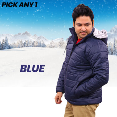 3 Layer Super Warm Puffer Jacket with Hood (MPJ-1)