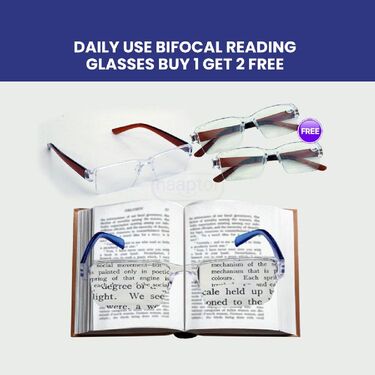 Daily Use Bifocal Reading Glasses Buy 1 Get 2 Free (3BRG4)