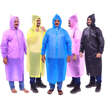 Rain Dhamaka Deal 5 Multicolor Raincoat (5MCR1)