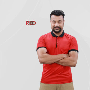 Pack of 5 Collar T-Shirts With Pocket And Free Stylish Golden Trimmer (5MTGT2)