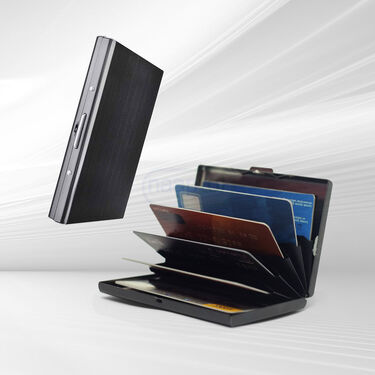 6 Slots RFID Protected Metal Card Holder Wallet (AMW3)