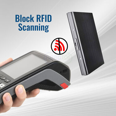 6 Slots RFID Protected Metal Card Holder Wallet (AMW3)