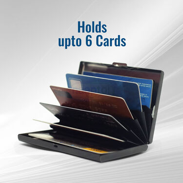 6 Slots RFID Protected Metal Card Holder Wallet (AMW3)