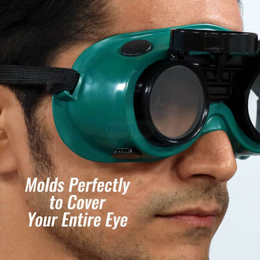 Flip-Up Eye Safety Goggles + Free Safety Gloves (FLG2)