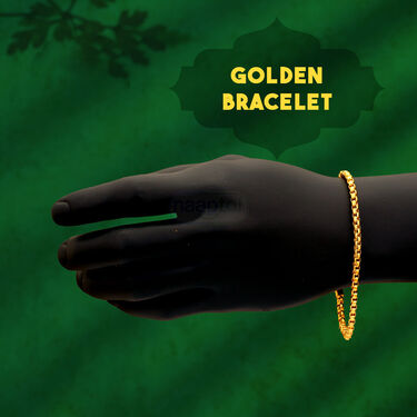 Golden Watch + 2 Chain + Bracelet + Ring  (MGW2CBR9)