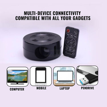 Mini Home Theater LED Projector With Remote (HCP3)