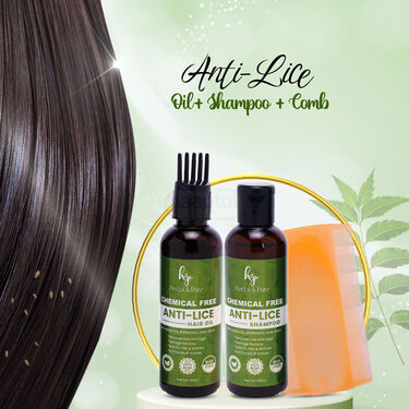 Anti Lice Shampoo And Oil With Comb (HPL1)