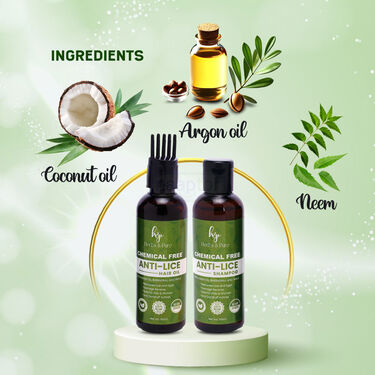 Anti Lice Shampoo And Oil With Comb (HPL1)