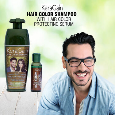 Keragain Hair Color Shampoo & Color Protecting Hair Serum