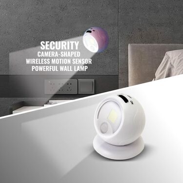 Security Camera-Shaped Wireless Motion Sensor Powerful Wall Lamp (L68)