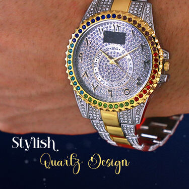 Golden Austrian Diamond Designer Watch (MGW28)