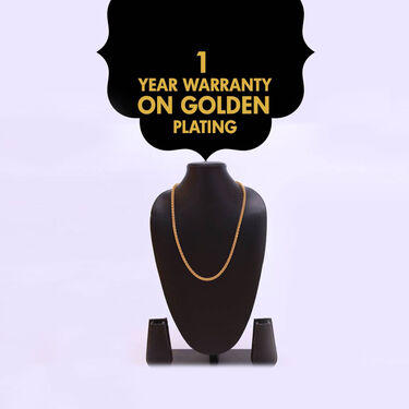 Mens Golden Watch + Golden Chain (MGWC27)