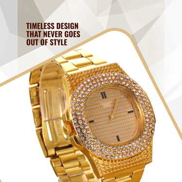 Men's Golden Watch + Digital Watch (MGWD6)
