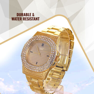 Men's Golden Watch + Digital Watch (MGWD6)