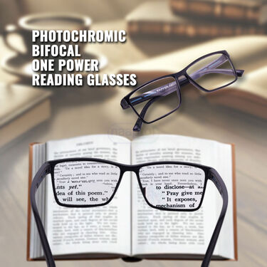 Photochromic Bifocal Adaptive Power Reading Glasses(PBORG22)