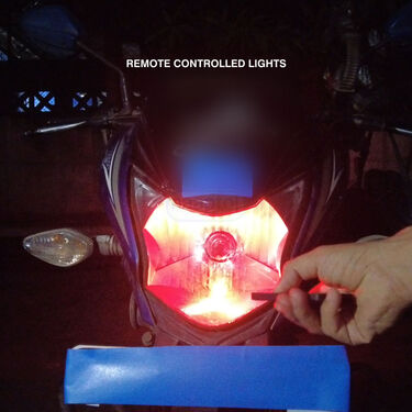 Remote Controlled Parking Lights With Flashing Tyre LED Lights (RCPL)