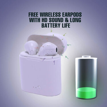 Stylish Rimless Sunglasses With Free Wireless Earpods (SGWP1)