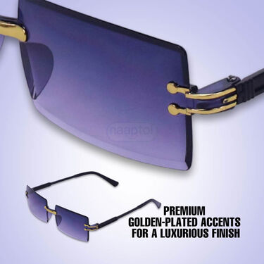 Stylish Rimless Sunglasses With Free Wireless Earpods (SGWP1)