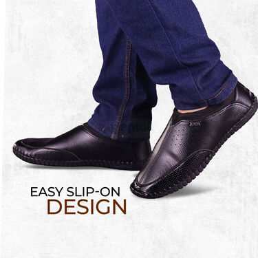 Leatherite Shoes + FREE Socks + FREE Stylish Watch (SSC34)